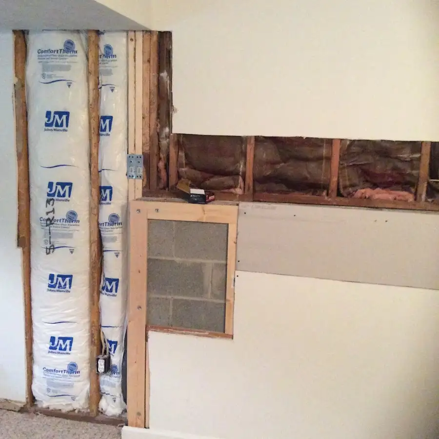 Wall insulation replacement during Contents Cleaning & Restoration in Hollins